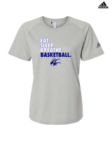 Catalina Foothills HS Girls Basketball Eat Sleep - Womens Adidas Performance Shirt