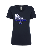 Catalina Foothills HS Girls Basketball Eat Sleep - Womens Vneck