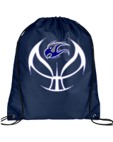 Catalina Foothills HS Girls Basketball Full Ball - Drawstring Bag
