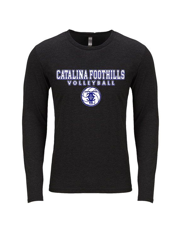 Catalina Foothills HS Volleyball Block - Tri-Blend Long Sleeve
