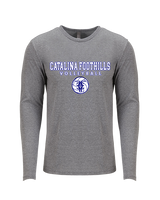 Catalina Foothills HS Volleyball Block - Tri-Blend Long Sleeve