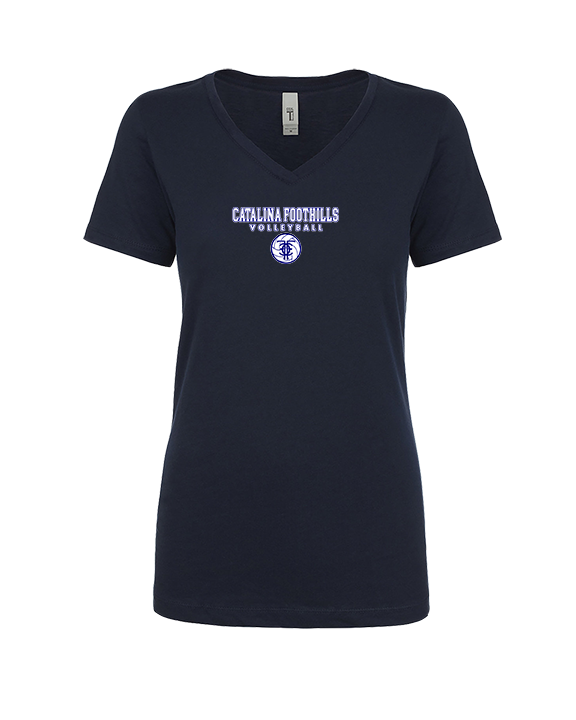 Catalina Foothills HS Volleyball Block - Womens V-Neck