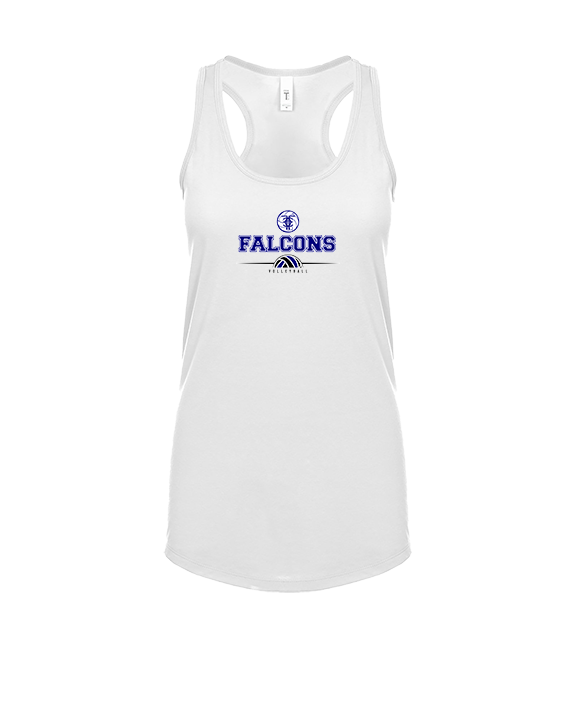 Catalina Foothills HS Volleyball Half VBall - Womens Tank Top
