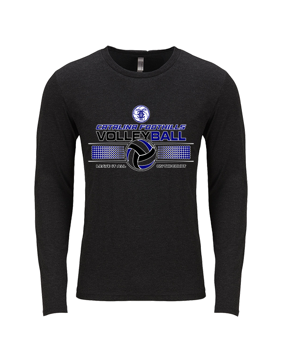 Catalina Foothills HS Volleyball Leave It On The Court - Tri-Blend Long Sleeve