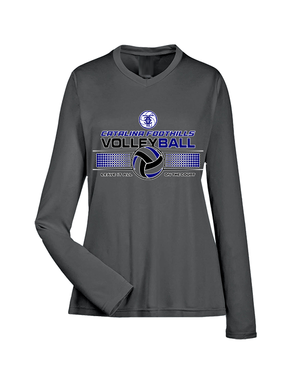 Catalina Foothills HS Volleyball Leave It On The Court - Womens Performance Longsleeve