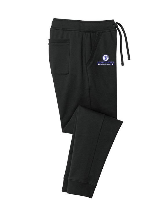 Catalina Foothills HS Volleyball Stacked - Cotton Joggers
