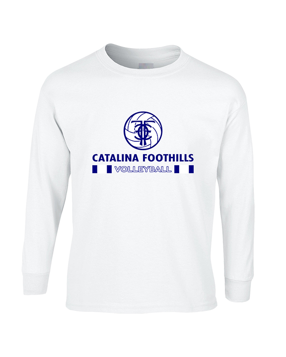 Catalina Foothills HS Volleyball Stacked - Cotton Longsleeve