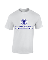 Catalina Foothills HS Volleyball Stacked - Cotton T-Shirt