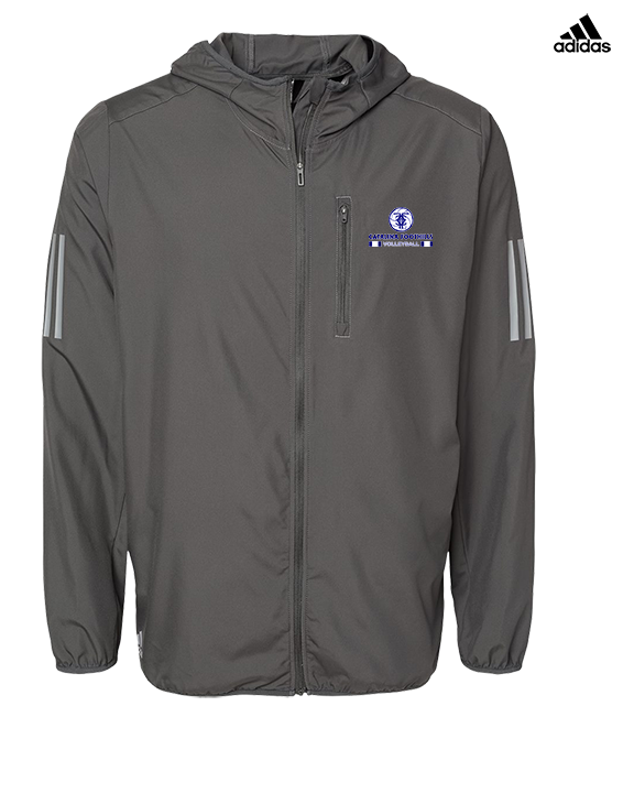 Catalina Foothills HS Volleyball Stacked - Mens Adidas Full Zip Jacket