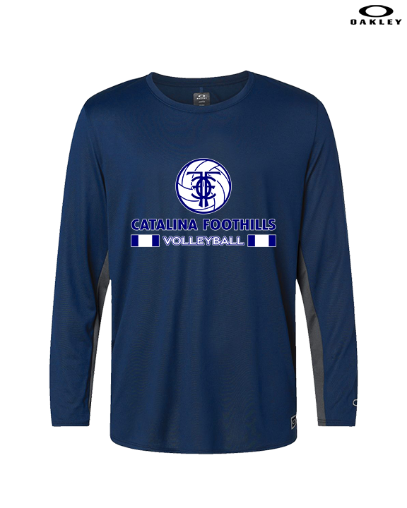 Catalina Foothills HS Volleyball Stacked - Mens Oakley Longsleeve