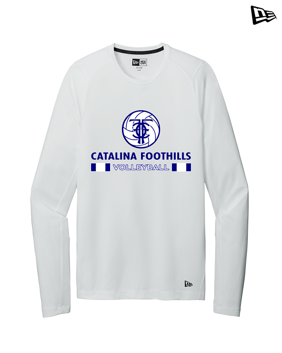 Catalina Foothills HS Volleyball Stacked - New Era Performance Long Sleeve