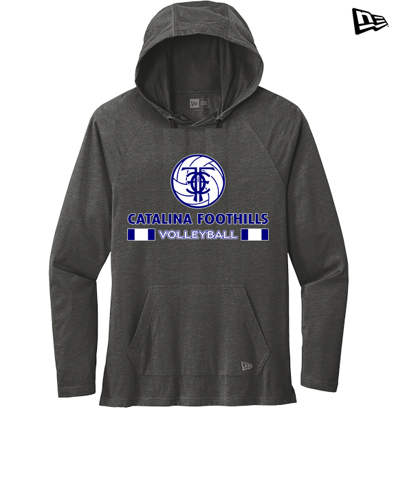 Catalina Foothills HS Volleyball Stacked - New Era Tri-Blend Hoodie