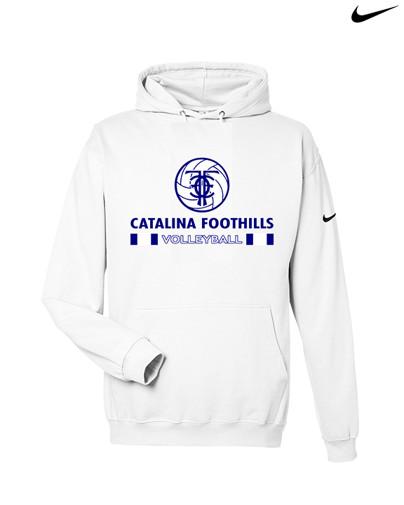 Catalina Foothills HS Volleyball Stacked - Nike Club Fleece Hoodie