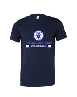 Catalina Foothills HS Volleyball Stacked - Tri-Blend Shirt