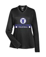 Catalina Foothills HS Volleyball Stacked - Womens Performance Longsleeve