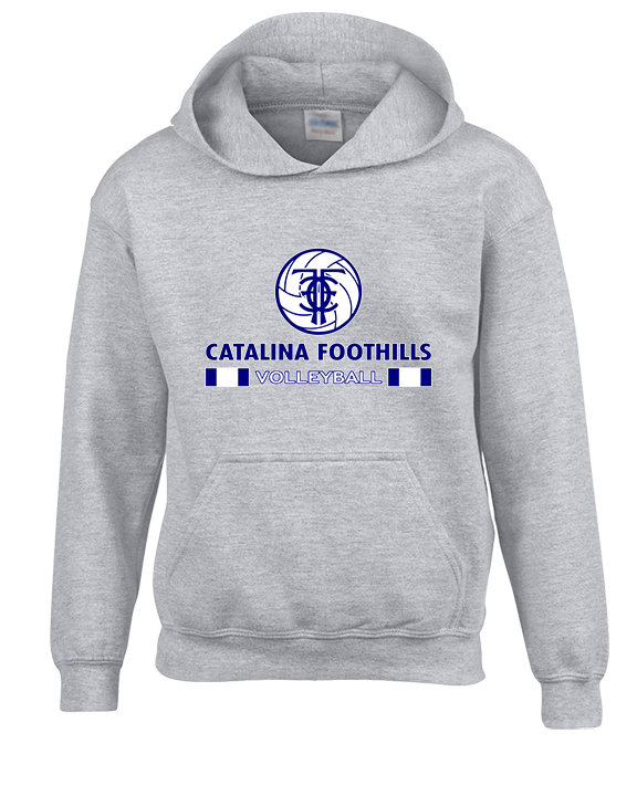 Catalina Foothills HS Volleyball Stacked - Youth Hoodie