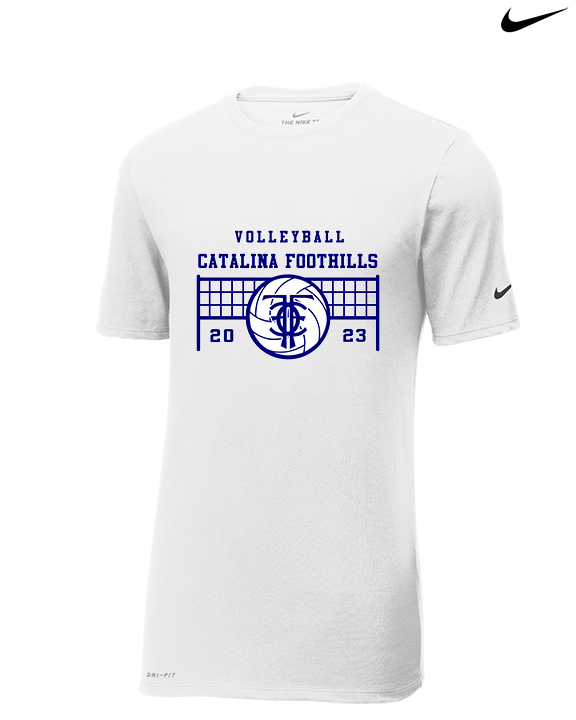 Catalina Foothills HS Volleyball VBall Net Alt.version - Mens Nike Cotton Poly Tee