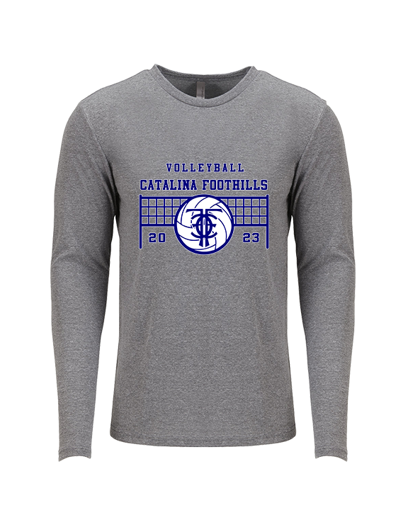 Catalina Foothills HS Volleyball VBall Net Alt.version - Tri-Blend Long Sleeve
