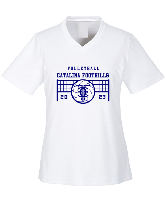 Catalina Foothills HS Volleyball VBall Net Alt.version - Womens Performance Shirt
