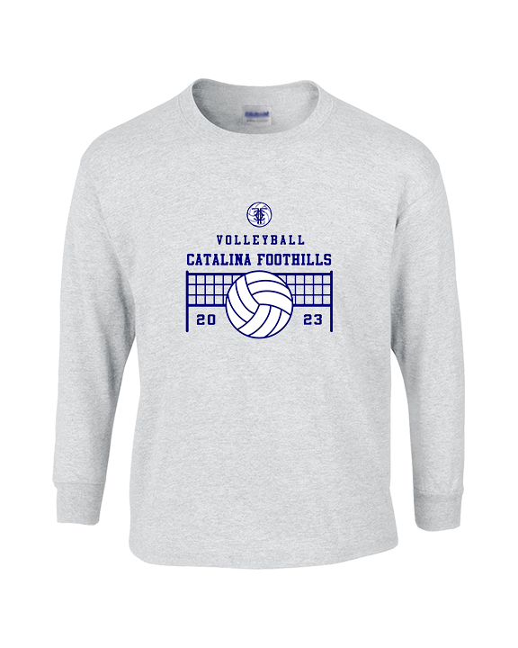 Catalina Foothills HS Volleyball VBall Net - Cotton Longsleeve