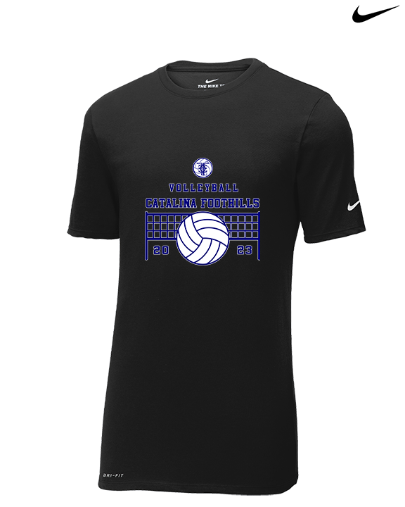 Catalina Foothills HS Volleyball VBall Net - Mens Nike Cotton Poly Tee
