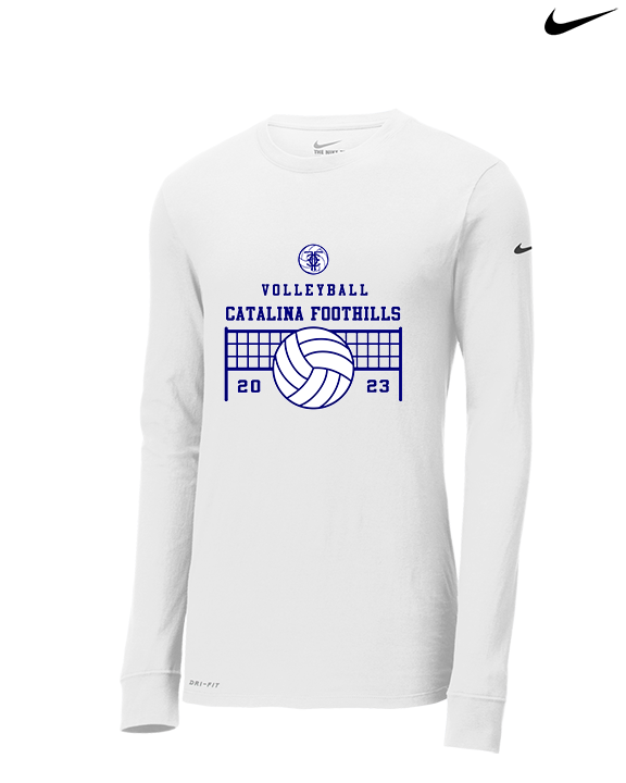 Catalina Foothills HS Volleyball VBall Net - Mens Nike Longsleeve