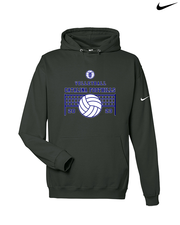 Catalina Foothills HS Volleyball VBall Net - Nike Club Fleece Hoodie