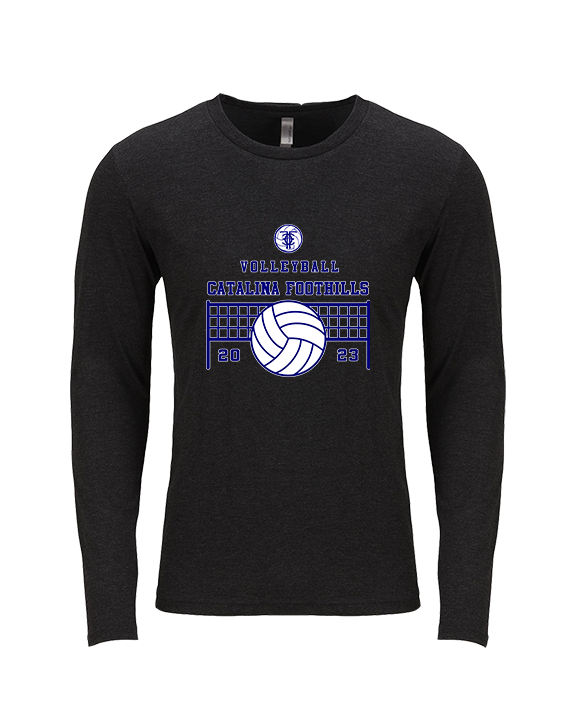 Catalina Foothills HS Volleyball VBall Net - Tri-Blend Long Sleeve