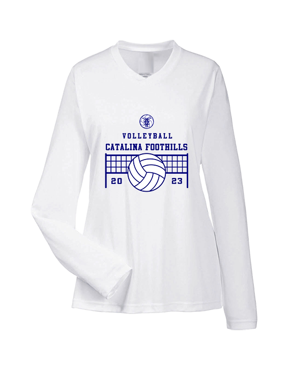 Catalina Foothills HS Volleyball VBall Net - Womens Performance Longsleeve