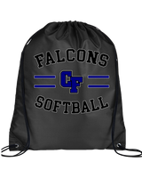 Catalina Foothills HS Softball Curve - Drawstring Bag
