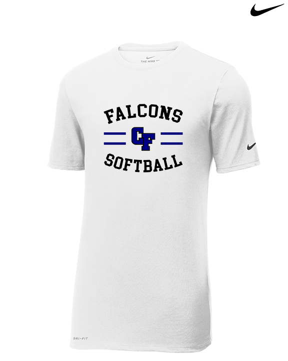 Catalina Foothills HS Softball Curve - Mens Nike Cotton Poly Tee