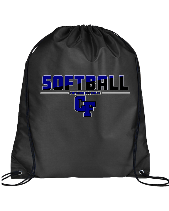 Catalina Foothills HS Softball Cut - Drawstring Bag