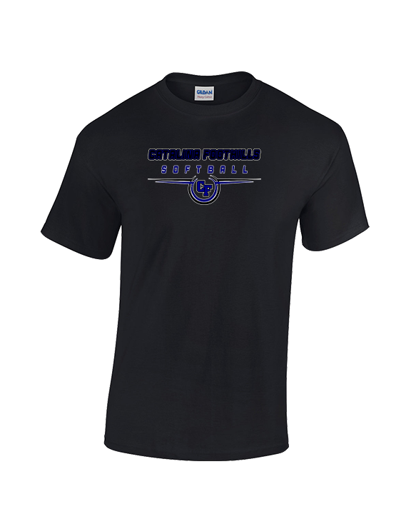 Catalina Foothills HS Softball Design - Cotton T-Shirt