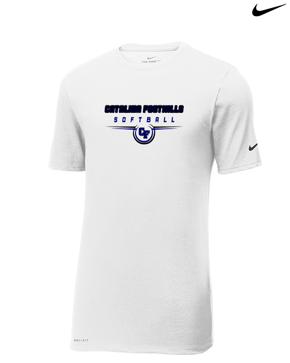 Catalina Foothills HS Softball Design - Mens Nike Cotton Poly Tee