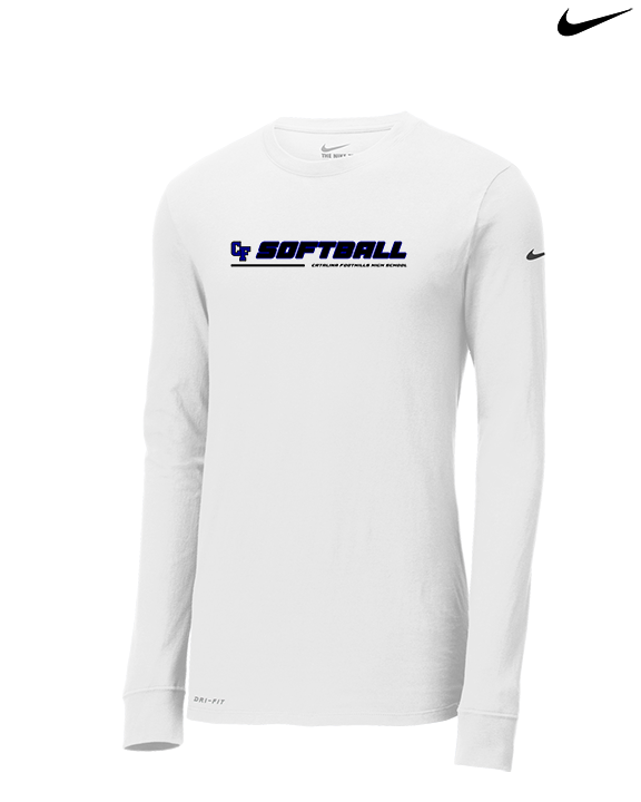 Catalina Foothills HS Softball Lines - Mens Nike Longsleeve