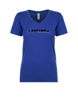 Catalina Foothills HS Softball Lines - Womens Vneck