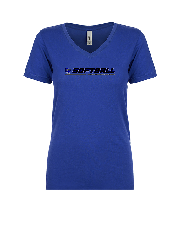 Catalina Foothills HS Softball Lines - Womens Vneck