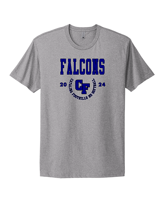Catalina Foothills HS Softball Swoop - Mens Select Cotton T-Shirt