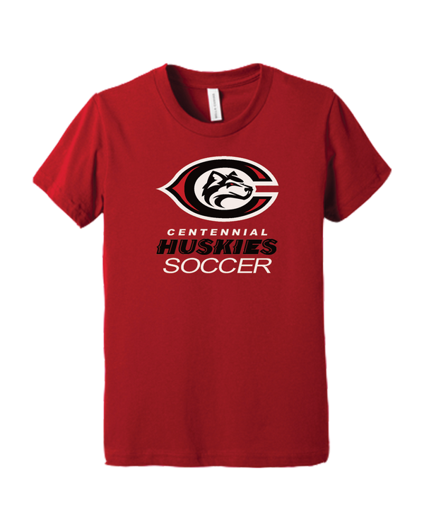 Centennial HS Huskies Soccer Red - Youth T-Shirt
