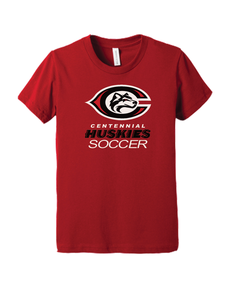 Centennial HS Huskies Soccer Red - Youth T-Shirt