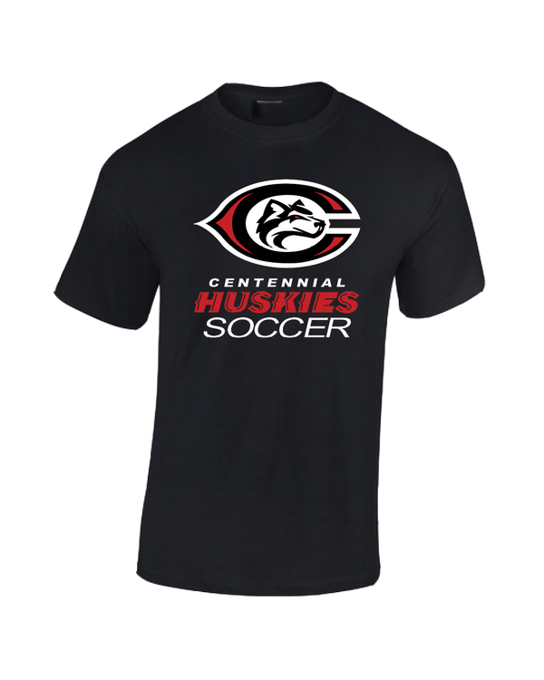 Centennial HS Huskies Soccer - Cotton T-Shirt