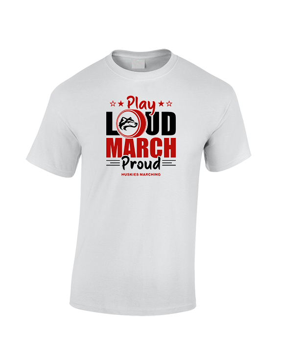 Centennial HS Marching Band Play Loud - Cotton T-Shirt