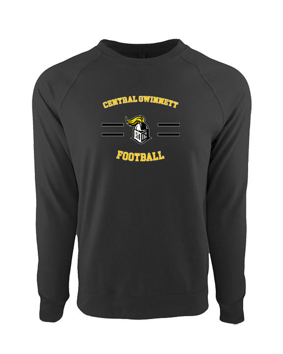 Central Gwinnett HS Football Curve - Crewneck Sweatshirt