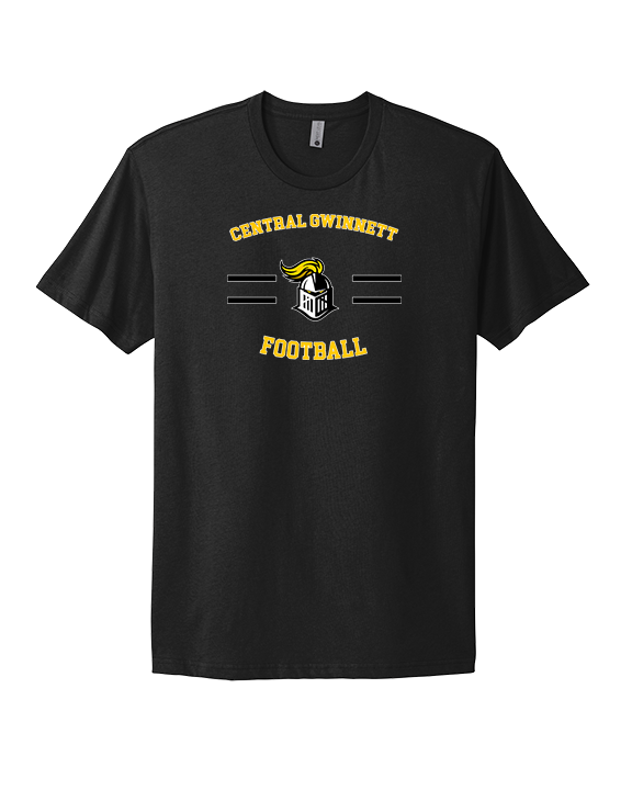 Central Gwinnett HS Football Curve - Mens Select Cotton T-Shirt