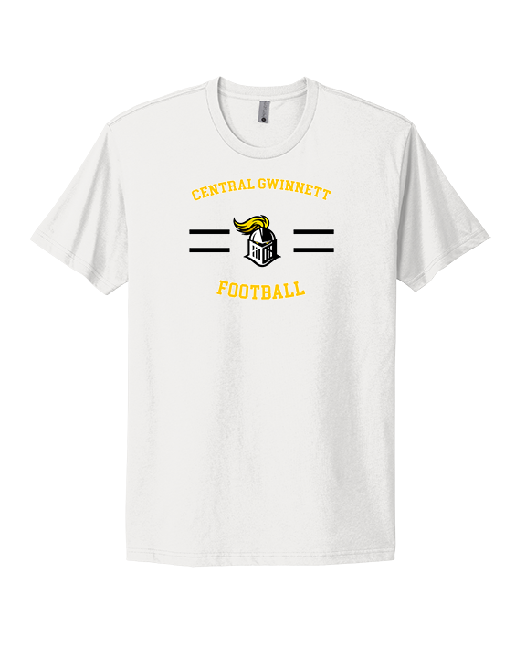 Central Gwinnett HS Football Curve - Mens Select Cotton T-Shirt