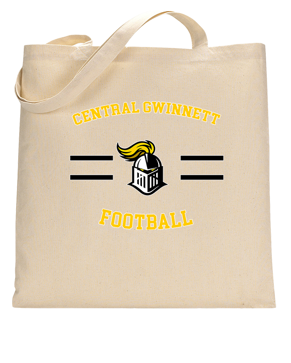 Central Gwinnett HS Football Curve - Tote