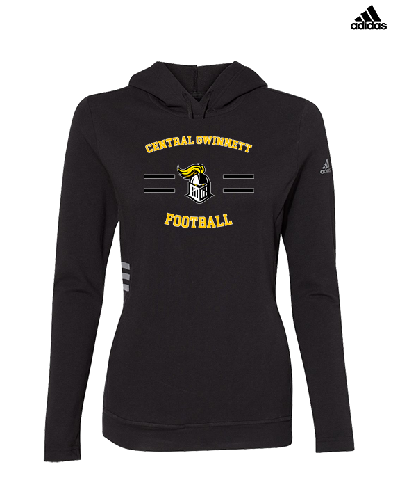 Central Gwinnett HS Football Curve - Womens Adidas Hoodie