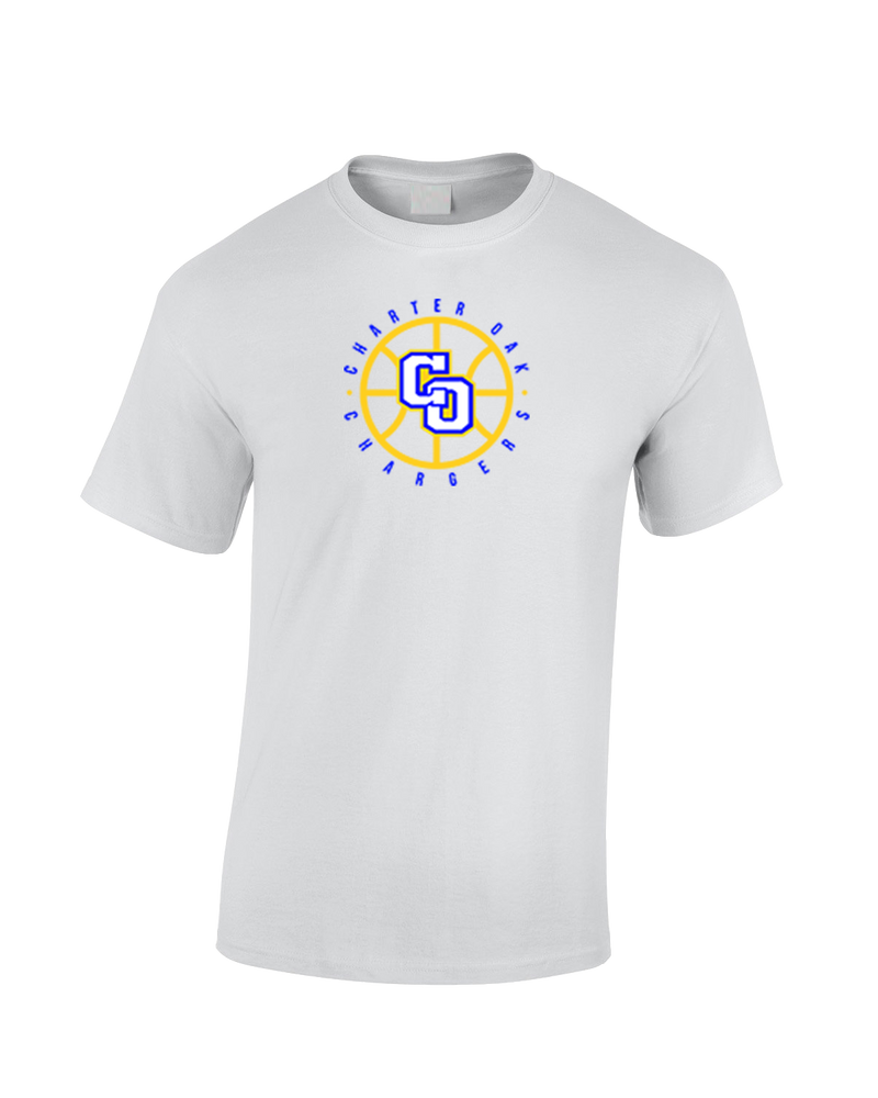 Charter Oak HS Boys Basketball Full Ball - Cotton T-Shirt