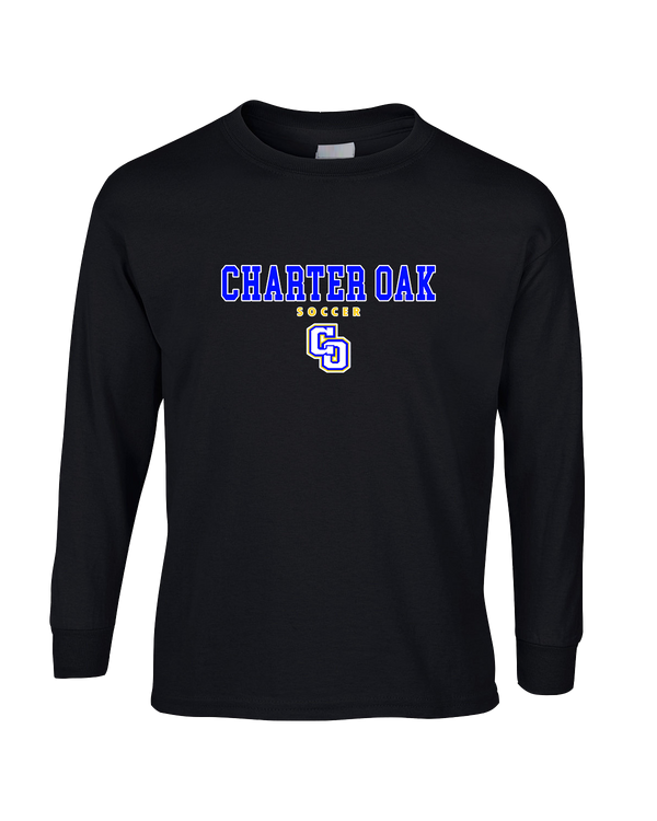 Charter Oak HS Girls Soccer Block - Mens Basic Cotton Long Sleeve