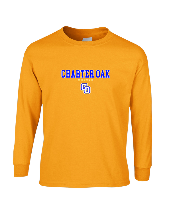 Charter Oak HS Girls Soccer Block - Mens Basic Cotton Long Sleeve
